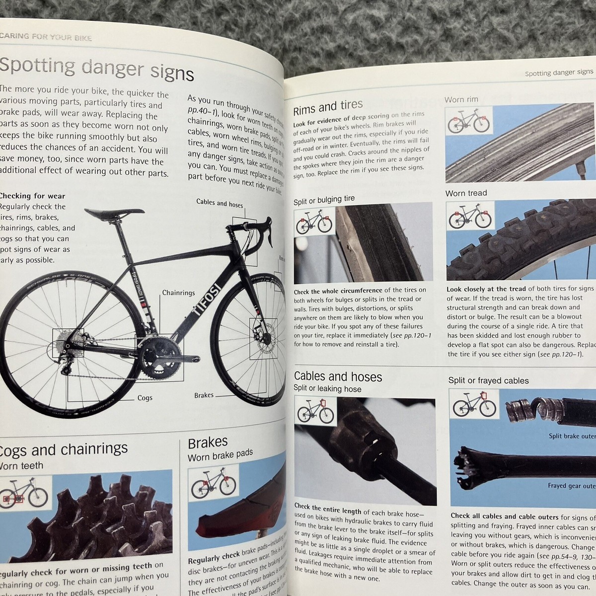 Bicycle Repair Manual, Seventh Edition by DK Chris Sidwells GOOD