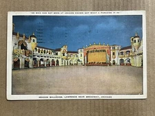 Postcard Chicago IL Illinois Aragon Ballroom Dance Floor Vintage PC