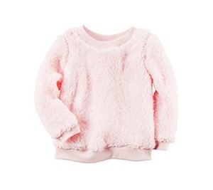 baby girl sherpa pullover
