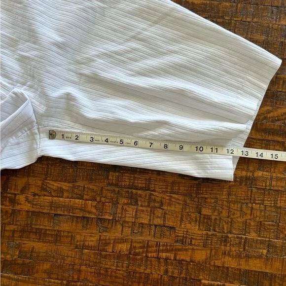 Women's Worthington White Cotton Bermuda Shorts - Size 10 - Image 4 of 4