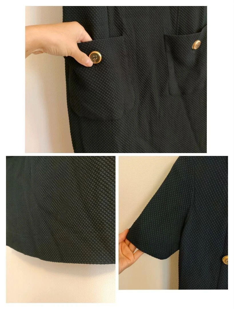 Valentino Garavani abito manica corta donna taglia 40 acetato viscosa nero