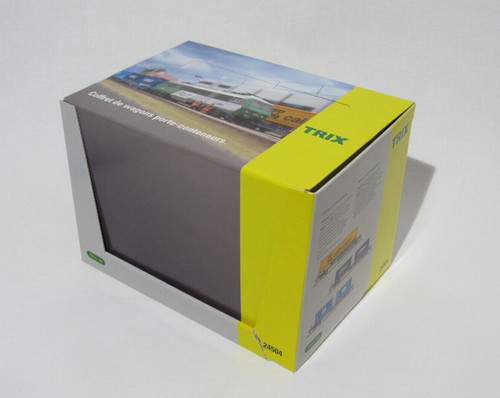 Trix 3er Set Flachwagen 24504 Coffret de Wagons Porte-Conteneurs | Zustand: New