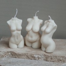 Body Candle TRIO: 3 Candele Corpo Donna Regalo per Lei 