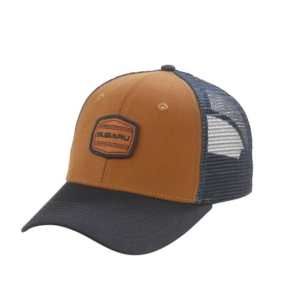 #ad #ad Genuine Subaru Logo Canvas Colorblock Mesh Back Cap Hat STi Forester Ascent WRX $21.99