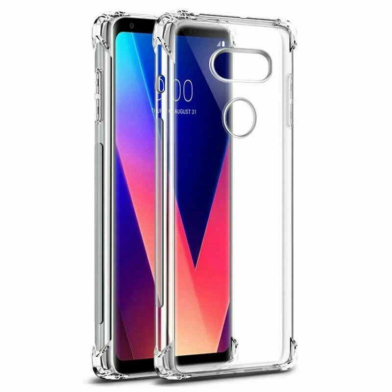 Funda transparente a prueba de golpes de silicona suave para teléfono LG Stylo 6 4 5 G8 V30 Foto 3 de 4