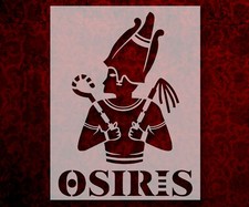 Ancient Egyptian God Osiris Stencil Reusable 8.5 x 11 Inches for Painting