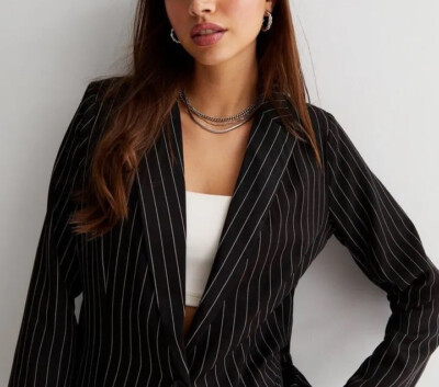 $598 Polo Ralph Lauren Black Pinstripe Coat Blazer Jacket RRL