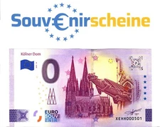 0 Euro Note XEHH 2025-10 Cologne Cathedral