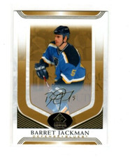 2020-21 SP SIGNATURE EDITION LEGENDS GOLS SCRIPT BARET JACKMAN THESE ARE SP CARD