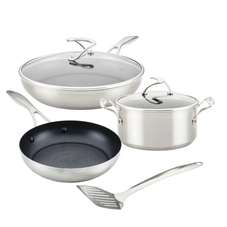 Circulon SteelShield Nonstick Stainless Steel 11-Piece Cookware Set