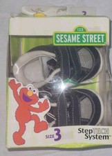 Vintage Sesame Street StepTech System Baby Shoes Size 3 6-9 mos NEW READ