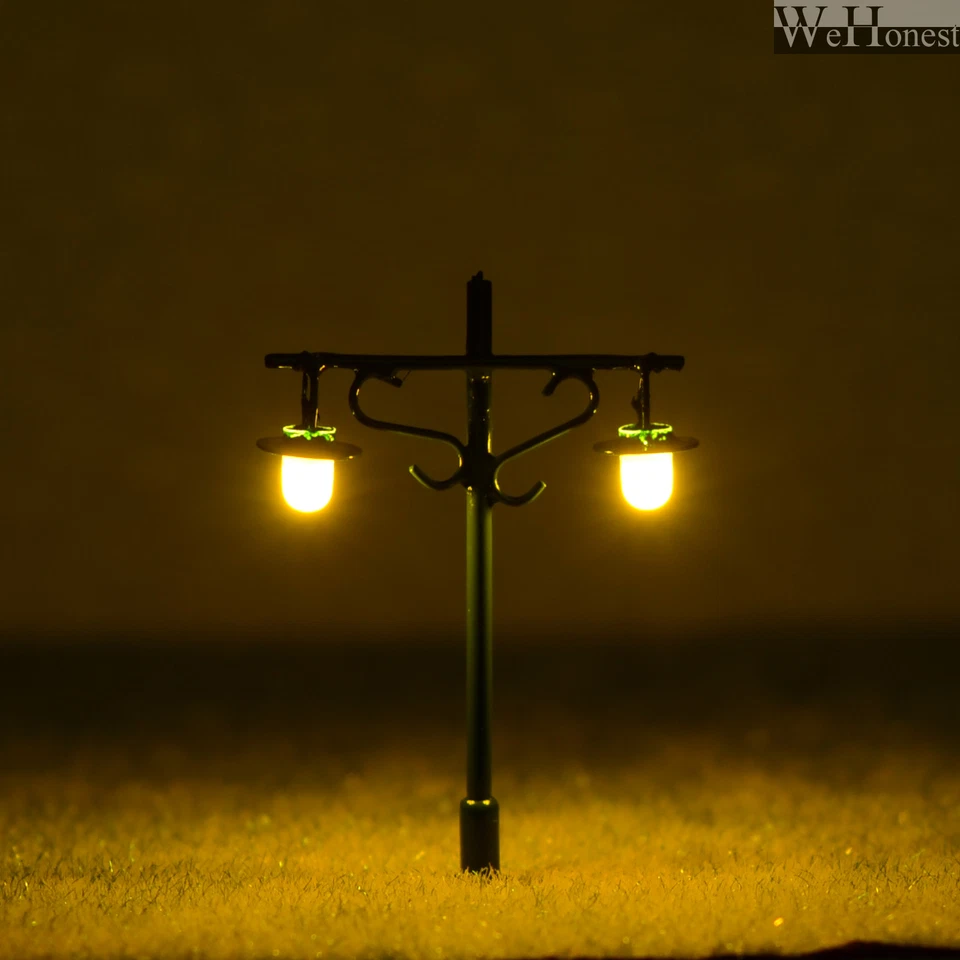 5 x N Scale Led light Model train Railroad street Lamp post + resistors #R34NDBG - Image 4 of 4