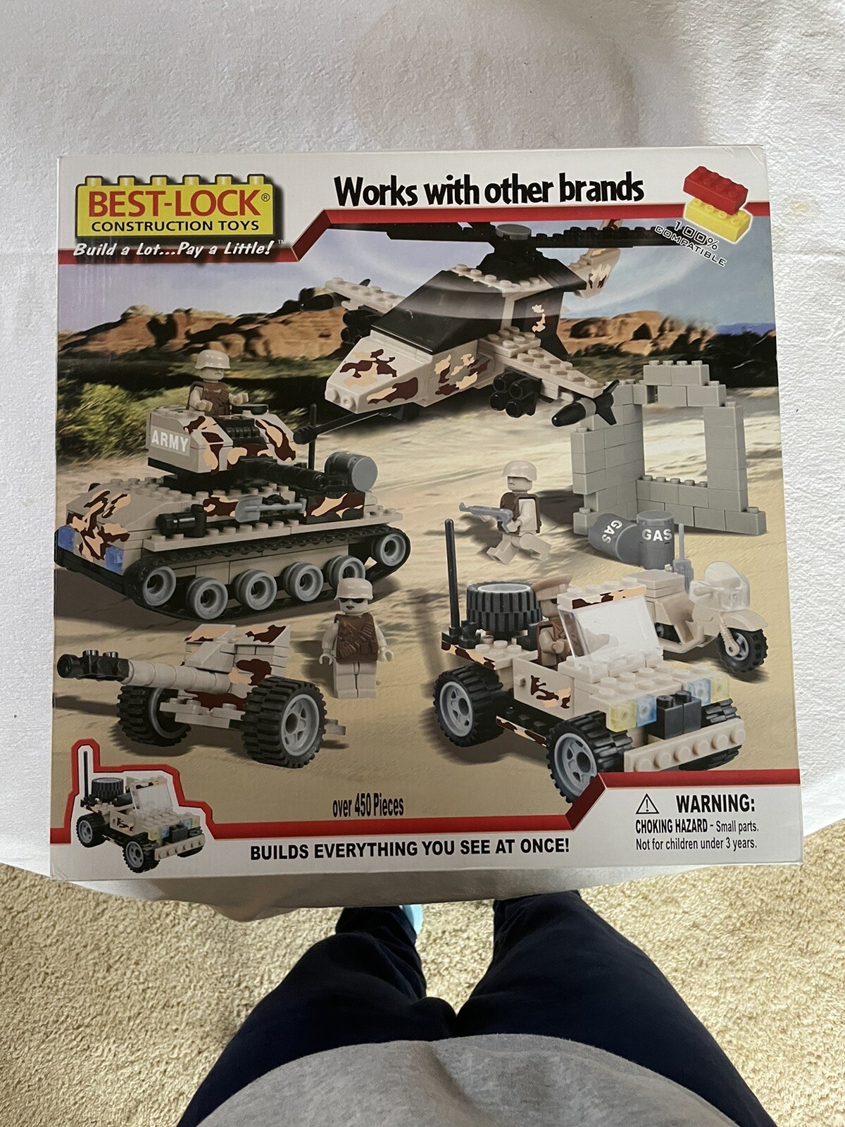 Best Lock Construction Toys Military Set 450 Pieces NEW eBay