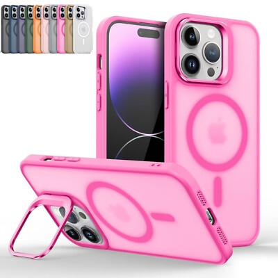 For iPhone 17 16 Pro Max 15 14 13 12 11 Shockproof Mag Safe Case Lens Bracket
