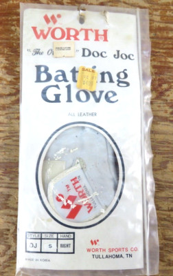 Worth Doc Joc Leather Batting Glove Adult Small Right Hand Vintage DJ NEW