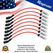 8pcs Spark Plug Wires W Heat Shield For Chevy Gmc 1999-06 4.8l 5.3l 6l 12192133 8pcs Spark Plug Wires W Heat Shield For Chevy Gmc 1999-06 4.8l 5.3l 6l 12192133