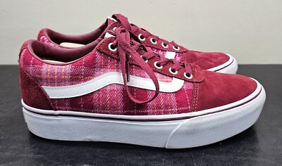 Vans Old Skool Red Glitter Vans Vans Ward Platform Plaid Mix