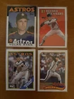 1986, 1988 & 1989 Topps Nolan Ryan Houston Astros HOF Baseball Cards