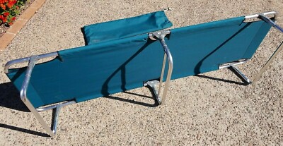 Coleman Green Aluminum Frame Folding Camping Cot or Sleep Over