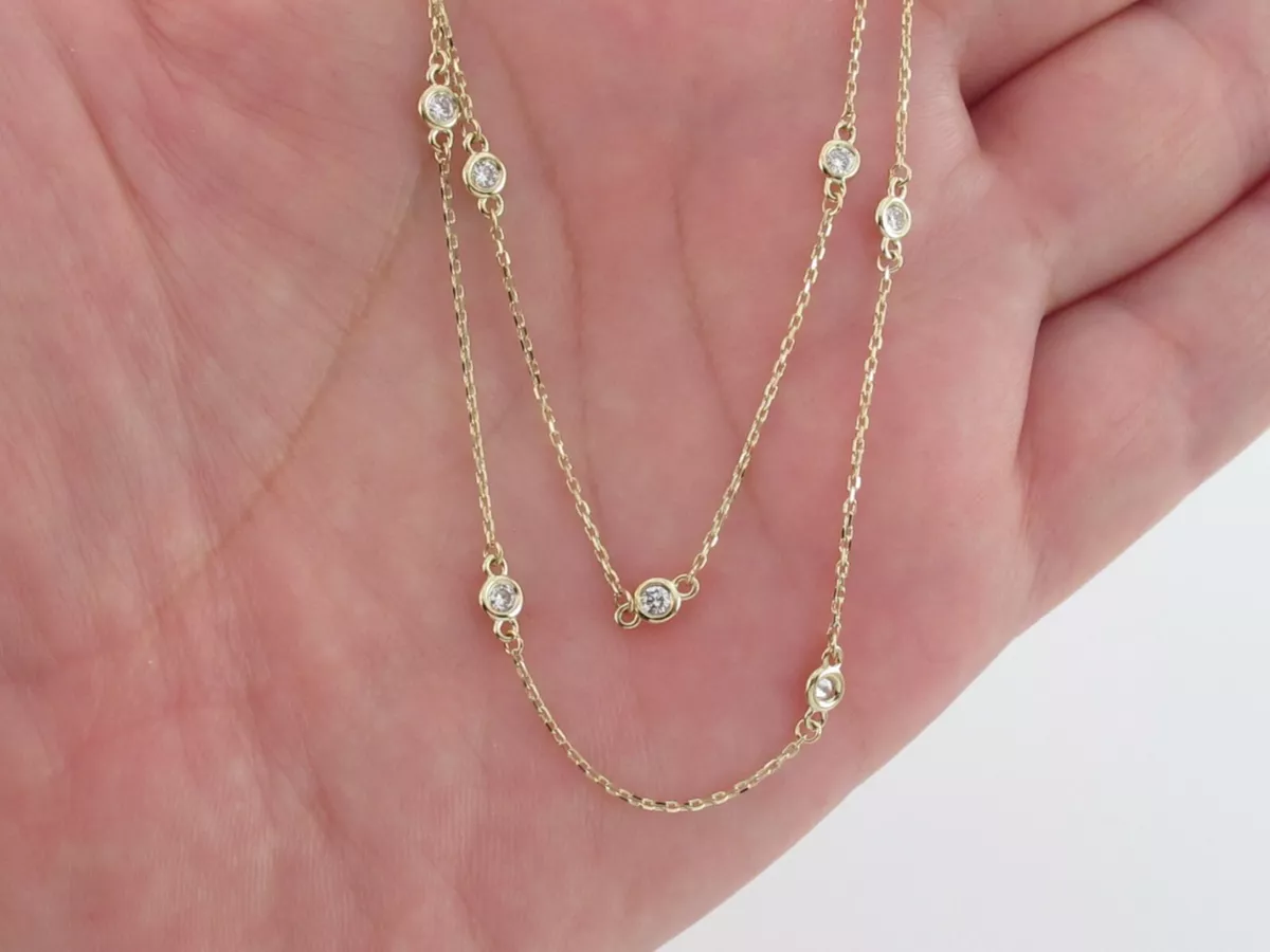 Diamond Drop By The Yard Necklace .56 – Diamonds On The Key