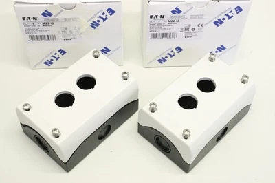 2x EATON M22-I2 4015082165376 M22 2 fach Schaltergehäuse Aufbaugehäuse OVP - Bild 1 von 3