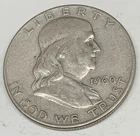 # C8181   FRANKLIN  HALF DOLLAR  COIN,   1960-D