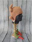 Turkey Hat w/ Drumstick Earflaps Handmade Crochet Carrot Ties Thanksgiving Trot — photo 3