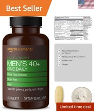 Whole Food Cultured Multivitamin for Men 40 , 2- Supply, 65 Tablets