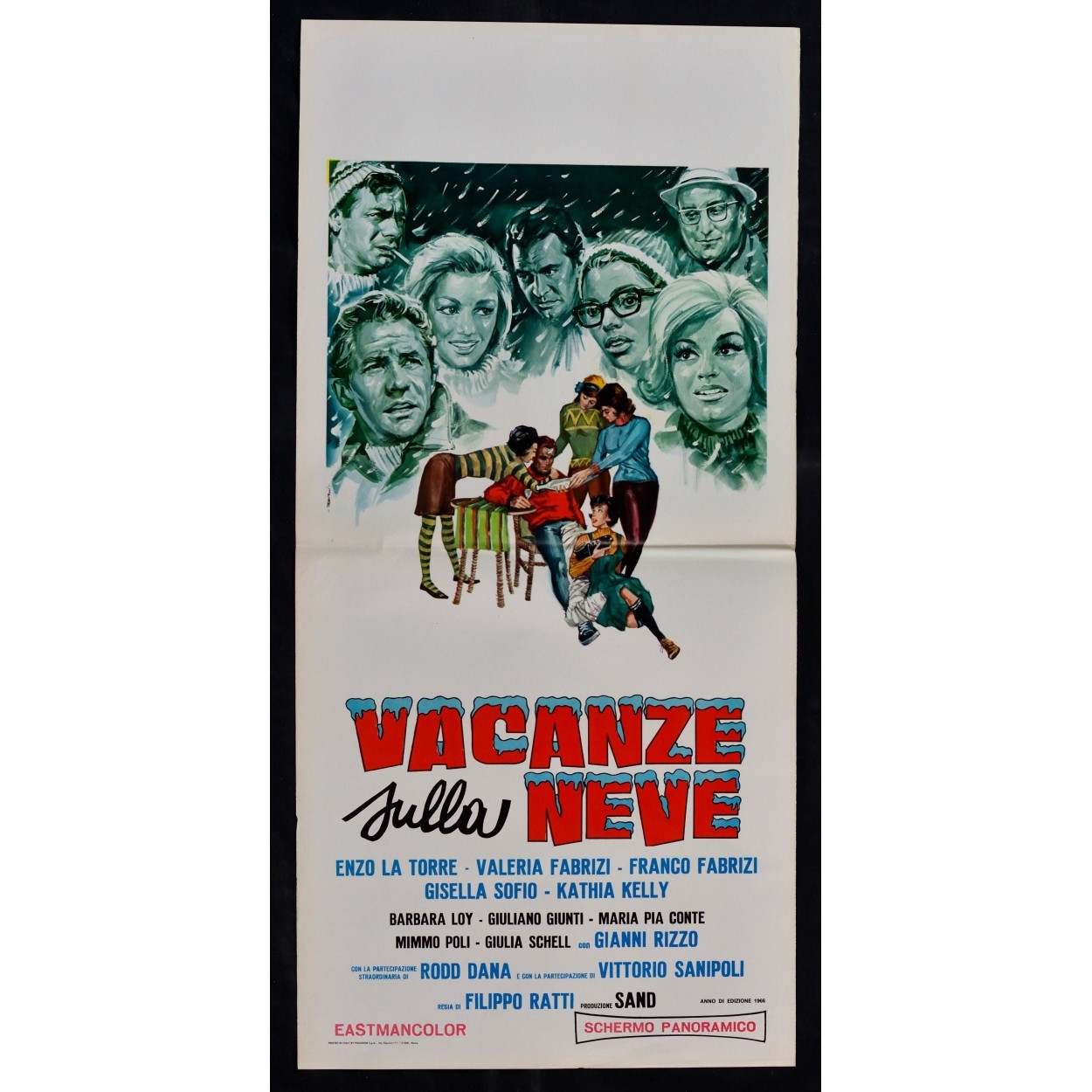 Locandina originale film Vacanze sulla neve (1999) - Regia di Mariano Laurenti