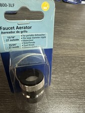 Plumb Pak PP800-3LF Faucet Aerator, 55/64-27 x 15/16-27, Brass, Chrome Plated