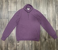 Burberry Mens 1/4 Zip Sweater Size Large