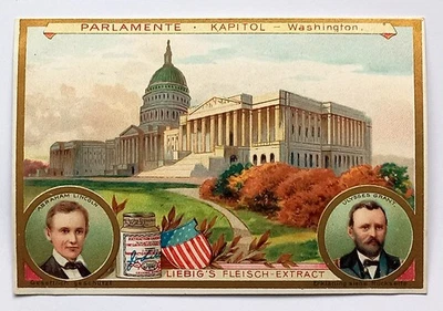 1 Sammelbild  Bild 4 Serie - A 603 / S 790  "U.S. Capitol-Washington-A. Lincoln" - Bild 1 von 2