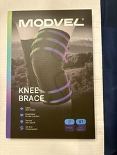 MODVEL Knee Brace Compression Sleeves 2 Pack Medium Men Women Black New Sealed