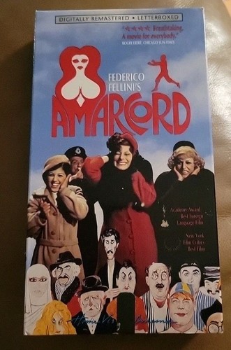 Amarcord VHS Janus Films Federico Fellini - Picture 1 of 2