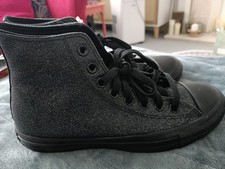 Pair of black Converse Chuck Taylor All Star high-top sneakers Black Glitter