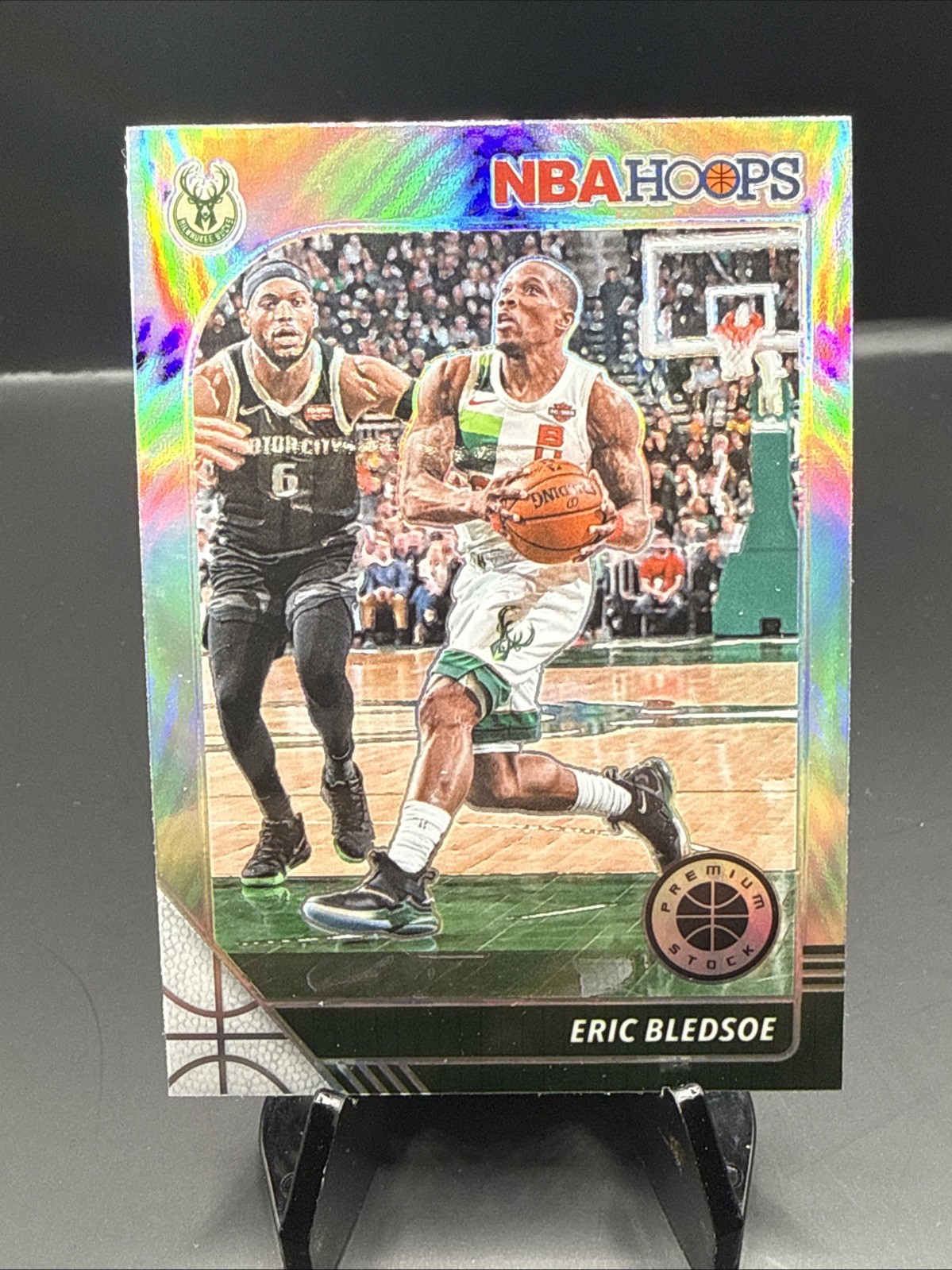 2019-20 Panini NBA Hoops Premium Stock Eric Bledsoe Silver Prizm #103 Bucks