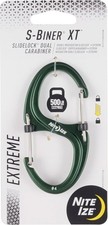 Nite Ize S-Biner XT SlideLock Dual Carabiner Forest Green 500-lb Limit