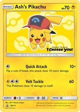 Ash's Pikachu Normal [SMP - SM111] MP PokemonSM Promos on eBay
