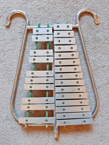 VTG Jenco A440 25 Bar 2 Octave Vertical Bell Lyre Lyra Marching Band Xylophone