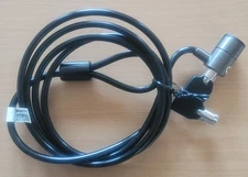 NEW Datamation Systems Laptop Security Cable Lock Black with 2 Keys COMPLETE SET