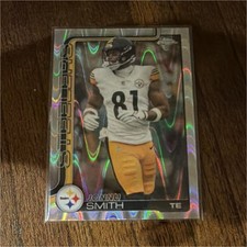 Topps Jonnu Smith 2025  Chrome Parallel Pittsburgh Steelers NFL Card #257