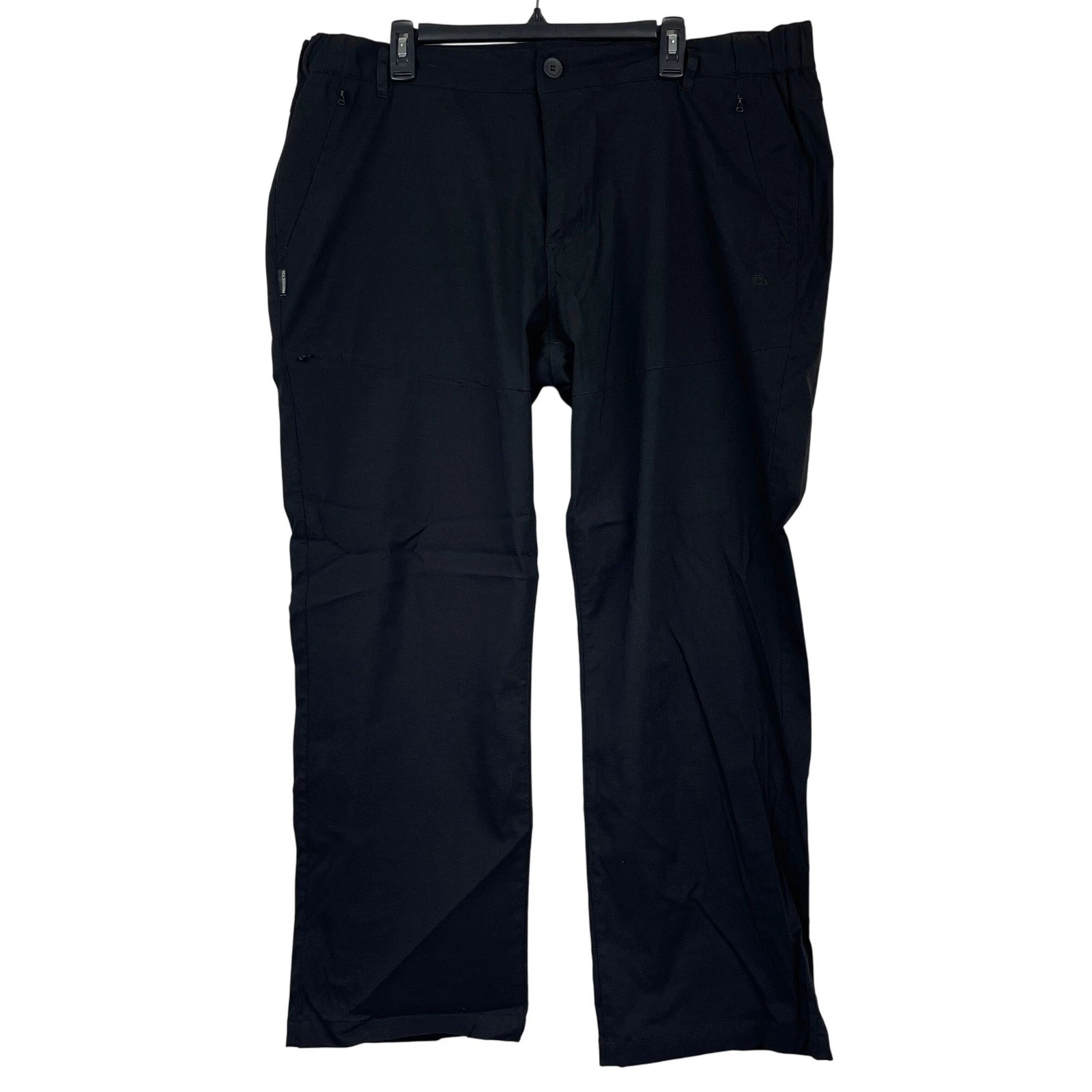 Craghoppers Mens 42x30 ProStretch Performance Stretch Hiking Travel Pants Black