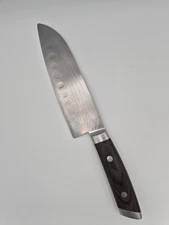 Used 7 Shun Kaji Hollow-Ground Santoku Knife *Damaged Tip*