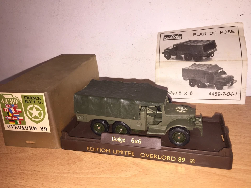 Solido Militar DODGE 6x6 OVERLORD 89 Francia M.V.C.G. Sin usar, en caja Vintage169 Foto 2 de 4