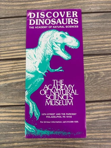 Discover Dinosaurs Academy of Natural Sciences Museum Brochure Philadelphia PA