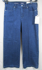 -NWT NYDJ Teresa Wide Leg Ankle 1" Hem Indigo Mai Women's Jeans Sz 6