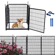 Garden Fencing 40 inch High, Dog Fence Outdoor for Yard, 21"Wide Low Threshol...