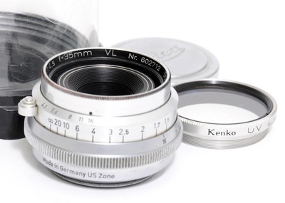 Steinheil München Orthostigmat 4.5/35mm f. Leica Screw Mount US Zone