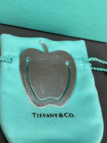 Tiffany & Co. Sterling Silver 925 APPLE BOOKMARK Teacher w/ Box  NO MONO (J) - Picture 3 of 10