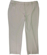 Nine West Womens Low Rise Trousers Stretch Dress Pants, natural, Plus Size, 0X